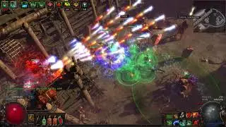 Path of Exile 3.0 Deathless 4 Guardians Kill, Skeleton Mage Summoner, Harbinger League
