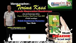 Terimakasih masyarakat bondowoso yang telah menlmanfaatkan Program pemutihan April s.d. juli 2023