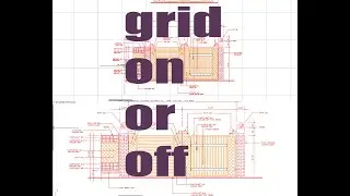 what is grid how to on off grid in cad 2020