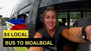 $4 LOCAL Bus ride in THE PHILIPPINES! 🇵🇭 Cebu City to Moalboal