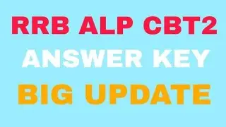 RRB ALP Technician CBT 2 |Answer Key 2019 | LIVE Update