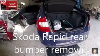 Škoda Rapid rear bumper removal