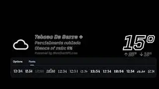 Font customization on Weather widgets
