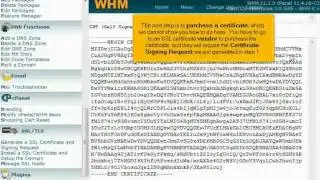 Generating & Installing SSL certificate in WHM