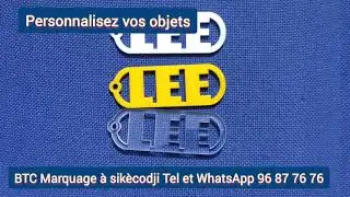 Porte clé découpe laser