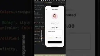 Flutter UI | Send Money Page UI Design 