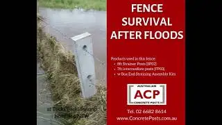 ACP Australian Concrete Fence Posts Survive Record Breaking Floods in Lismore Shire