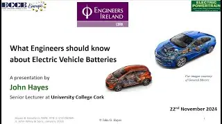 What Engineers Should Know about Electric Vehicle Batteries