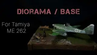 This is NOT A DIORAMA!!  Just a mediocre base 😆🤣 First time Dio  base for ME 262 with Kettenkraftrad