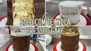 FAZENDO BOLO COM TÉCNICA DRESSED CAKE | PLACA DE CHOCOLATE | Letícia Borgheti