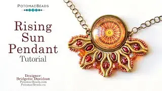 Rising Sun Pendant - DIY Jewelry Making Tutorial by PotomacBeads
