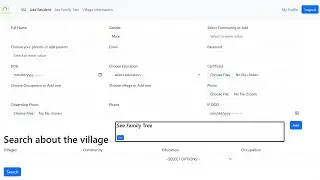 Complete Village Information System using NodeJS!