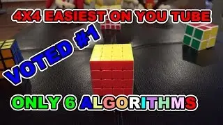 How to Solve 4x4x4 Rubik's Revenge Cube: Easiest Best Tutorial only 6 Algorithms in 4K Quality HD