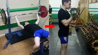 Как накачать грудные мышцы? Легко! Эффективная тренировка грудных мышц, бицепса и трицепса.
