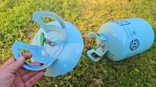 A brilliant idea for a DIY project from an empty freon tank. Every craftsman should make one.