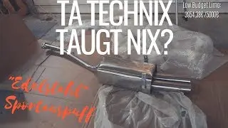 BMW E36 316i | TA Taugtnix Edelrost ESD / TA Technix Edelstahlauspuff Sound Check - LBL Projekt #17