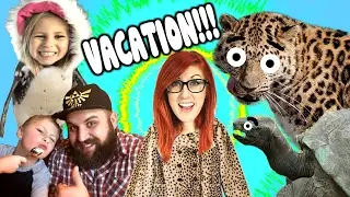 Crazy Zoo with Angry Leopards & Battling Penguins!  + Scooby Doo's Van with Epic Toy Channel Family