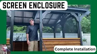 How to Screen in Your Porch / Deck Stainless Steel Mesh #how #diy #howto