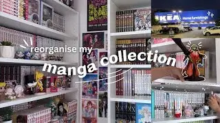 cozy manga room organisation 🎀 bookshelf shopping in IKEA & decorating -`♡´-