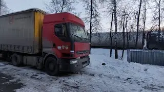 Установка компрессора от МАЗа на Рено Премиум