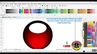 Coreldraw l how to use Blend tool and Glossy Effect