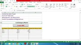 Excel to Tally Prime Data Import with Multiple Cost Category|cost |Free|VBA|Xml|without software|