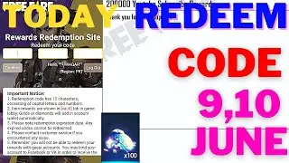 Today Redeem Code Free Diamonds || 9,10 June 2022 || Garena Free Fire || Rewards Redemption Site
