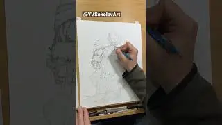My drawing of Batman v Mutant from story of 