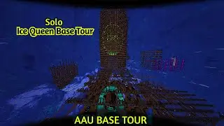 ARK - Solo Ice Queen Base Tour l Unofficial Servers Fibercraft l - 4K