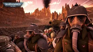 Can DEATH KORPS hold valley against a NURGLE Swarm? | UEBS 2 Warhammer 40K