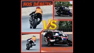 😨Nos débuts sur piste, entre chutes📉 et progression 📈