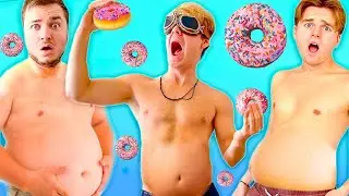 Who Can EAT THE MOST DONUTS Wins $10,000! (100,000 Subscriber Celebration)