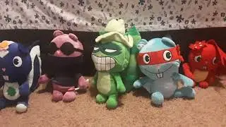 My son's HTF (Happy Tree Friends) Plush Collection