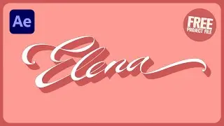 Animating Cursive Fonts using Echo | After Effects Tutorial
