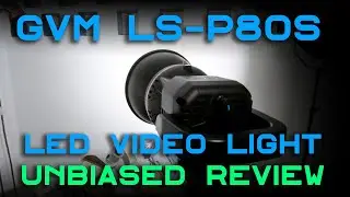 GVM LS-p80s LED Video Light Unbiased Review - 80 watt 5600k Led video lights