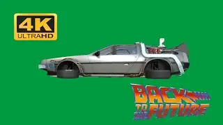Delorean green screen de Regreso al futuro - Delorean green screen from Back to the Future