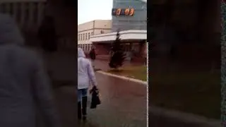 снег идет в Новосибирске 26.04.2018г.