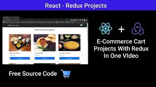 🛒 React + Redux E-Commerce Cart Project In One Video || With Free Source Code 