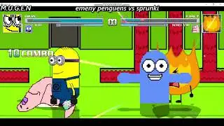 MUGEN Dave the Minion & Bloo vs. Firey & Patrick Star