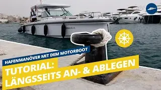 Harbor maneuvers with a motorboat: Tutorial on mooring and undocking alongside