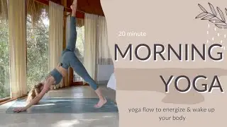 20 Min Energizing Morning Yoga Flow // Build Strength & Heat Up Your Body // By Marina Lukoschat