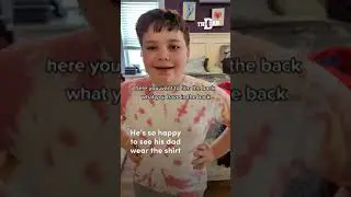 Son Makes Dad a New Shirt