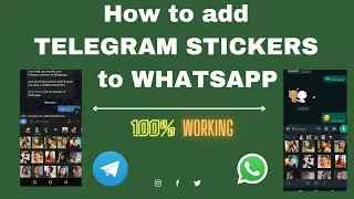 how to add telegram stickers to whatsapp | telegram stickers on whatsapp | Malayalam tutorial video