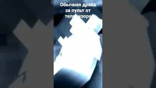 Драка за пульт от телевизора shorts #КПЗП #мемы #майнкрафт