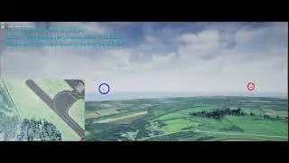 A crewed aircraft c182 and fixed wing UAS during an overtaking scenario - double view