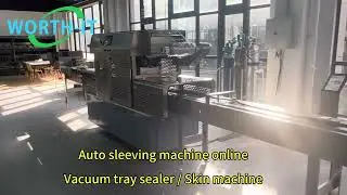 Vacuum/ gas tray sealer / skin machine online label sleeve machine