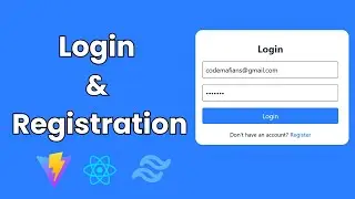 How to Create a React Login & Registration Form with Tailwind CSS | Full Setup & Tutorial