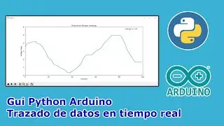 🐍 Python y Arduino Interfaz Gráfica  de Usuario (GUI) Trazado de datos de sensores en tiempo real