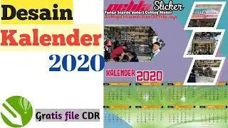 Desain Kalender 2020 di Corel Draw Gratis file CDR |Download Desain Kalender 2020