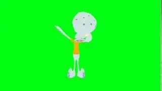 Squidward Dab   Green Screen